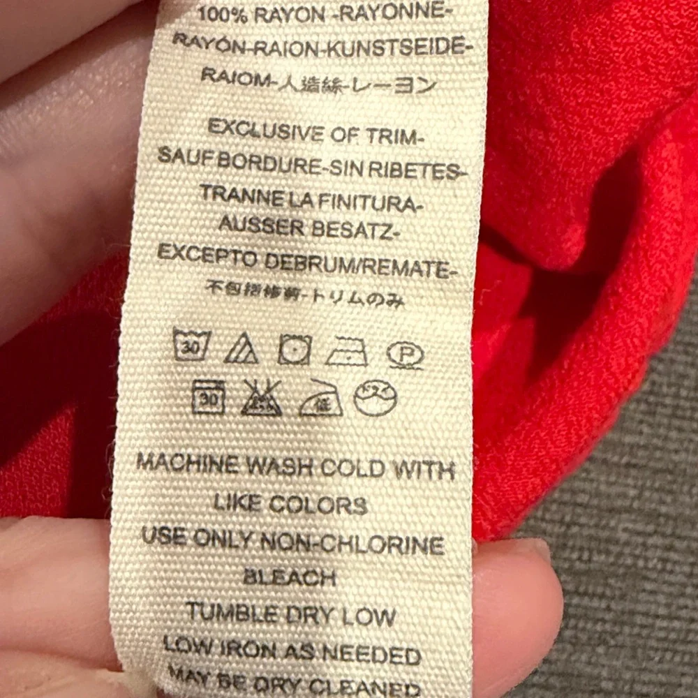 Free People Time On My Side Red Floral Print Wrap Dress - Size Small    dresses - Picture 5 of 9